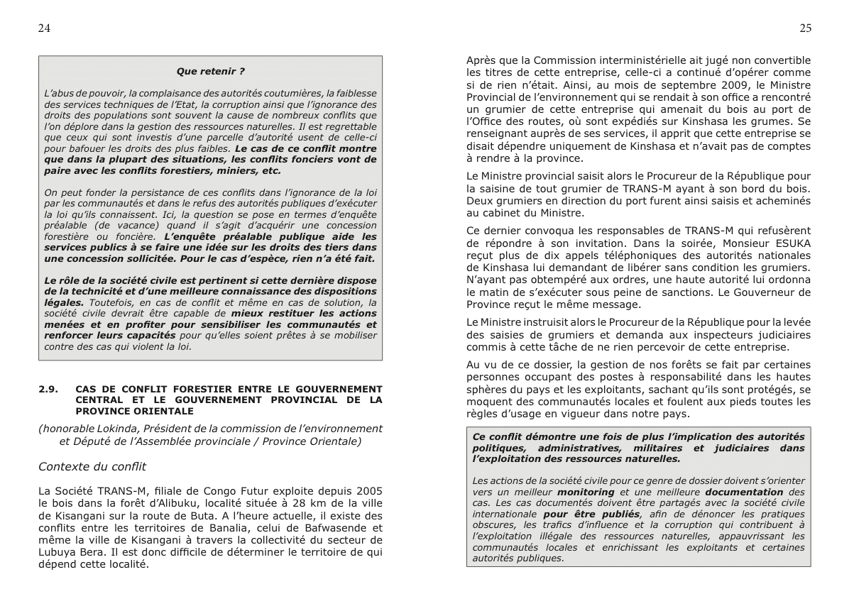 RDC: Gestion alternative des conflits forestiers par la société civile: expériences, pratiques et défis (2)