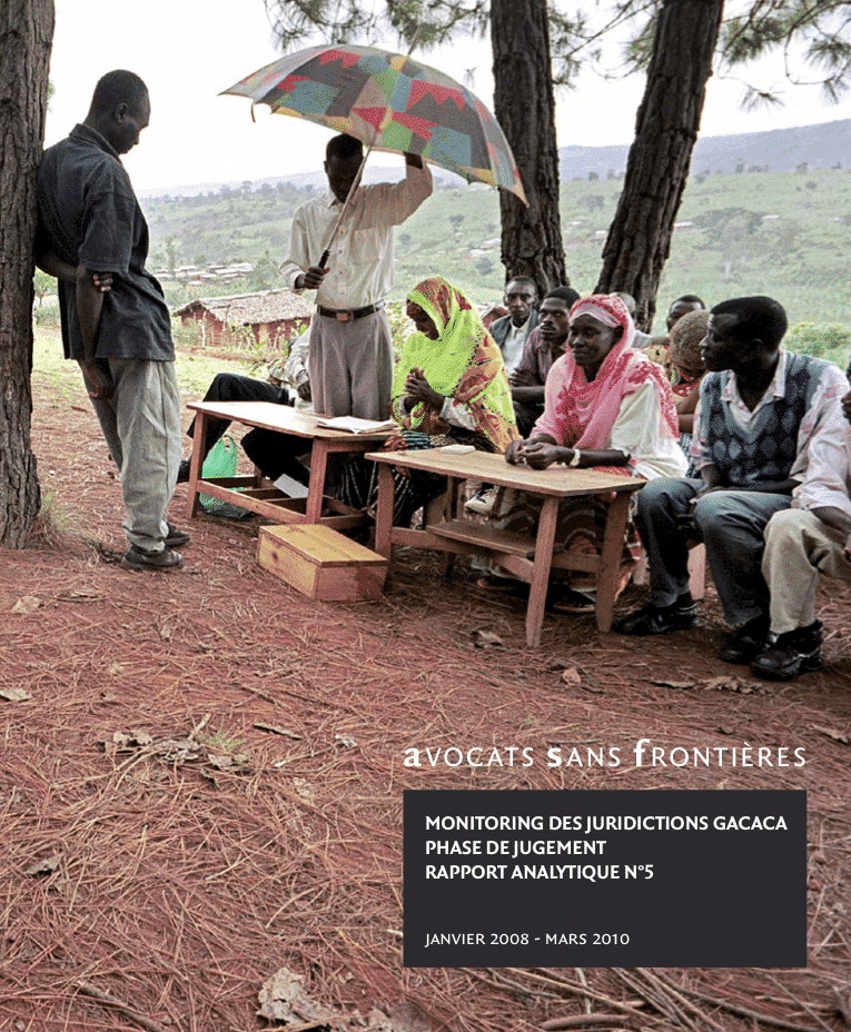 Rwanda: Rapport analytique des juridictions Gacaca (5)
