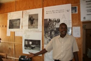 Jean Berchmans Ndayishimiye, verantwoordelijke van het AdZG-bureau in Gitega