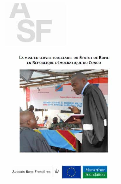 La mise en oeuvre judiciaire du Statut de Rome en RDC Congo (avril 2014)