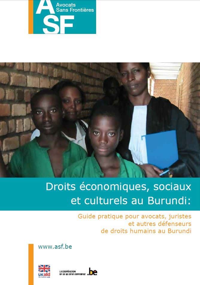 Guide des droits économiques, sociaux et culturels au Burundi