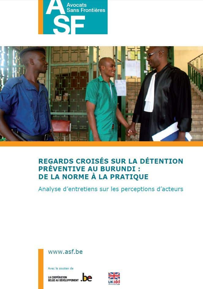 Regards croisés sur la détention préventive au Burundi: de la norme à la pratique