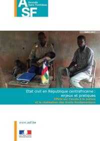 [French] Study – Civil State in Central African Republic : issues and practices