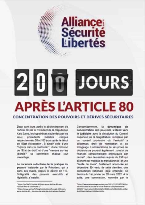 (French) 200 days report – Concentration of powers and security abuses