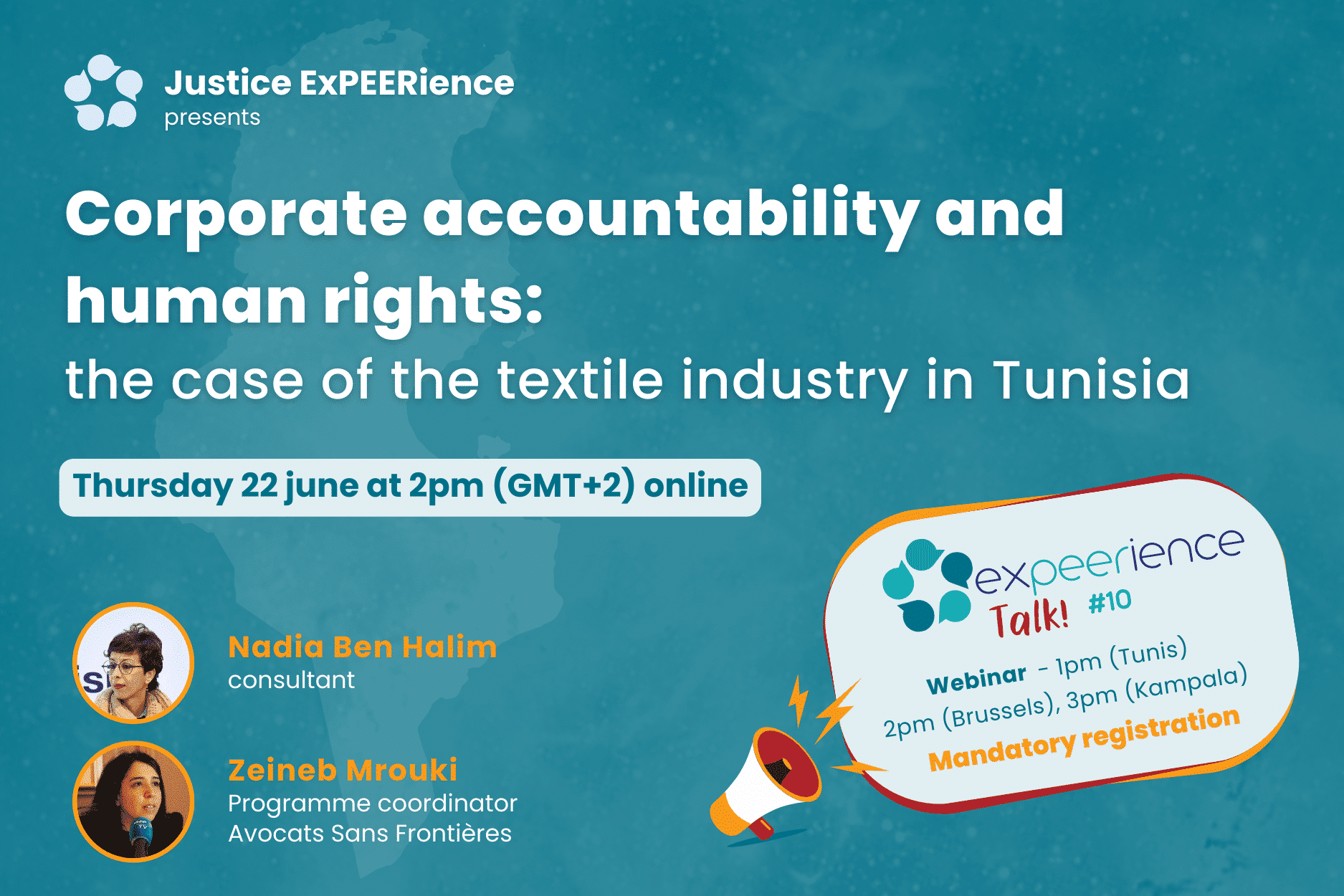 ExPEERience Talk #10 – Corporate accountability and human rights: the case of the textile industry in Tunisia