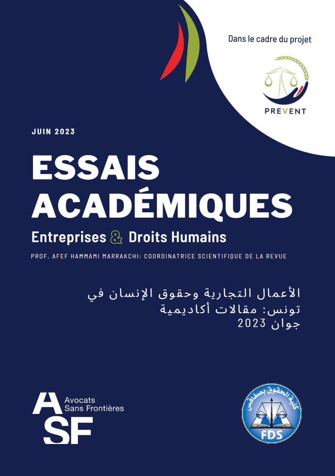 Essais académiques – Entreprises et droits humains (Faculté de droit de Sfax)