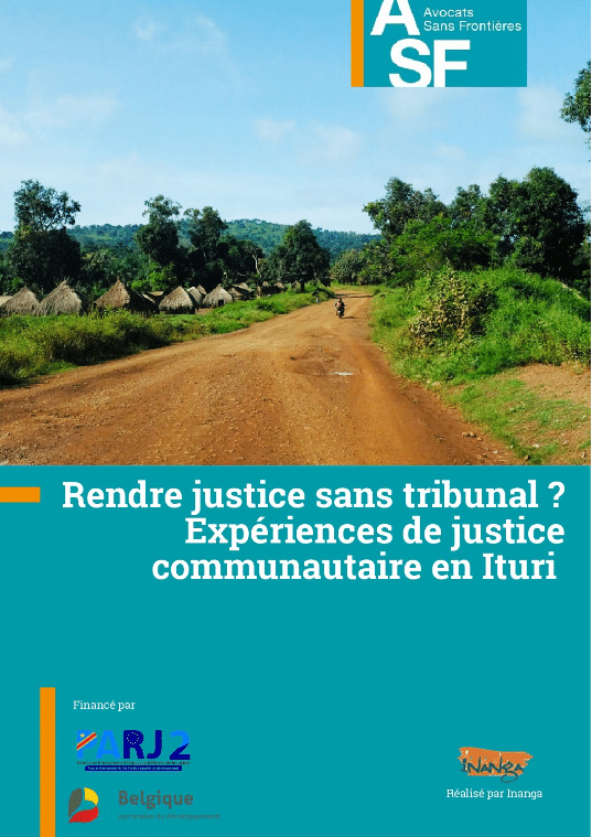 Rendre justice sans tribunal ? Expériences de justice communautaire en Ituri