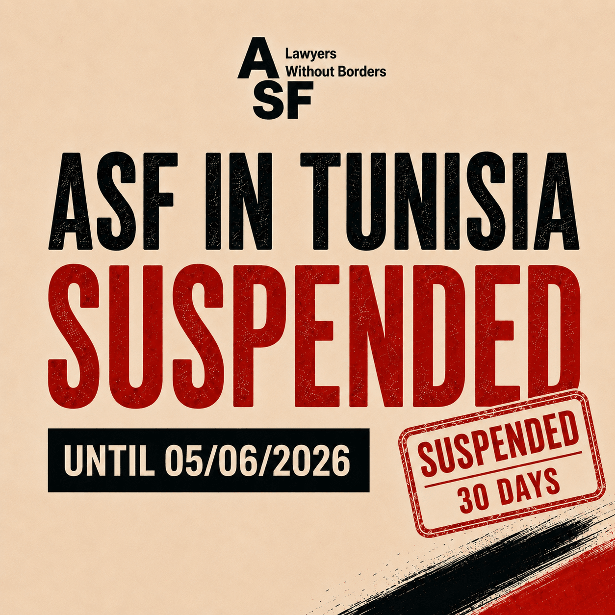 ASF in Tunisia suspended for 30 days